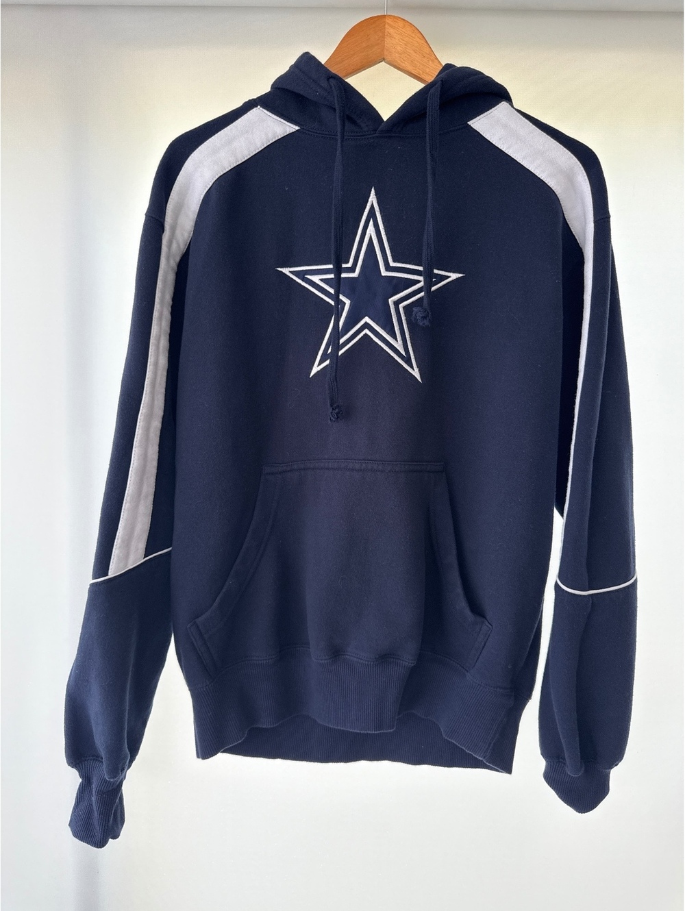 Dallas Cowboys NFL Hoodie Sweatshirt Mens Small Navy Pullover Authentic